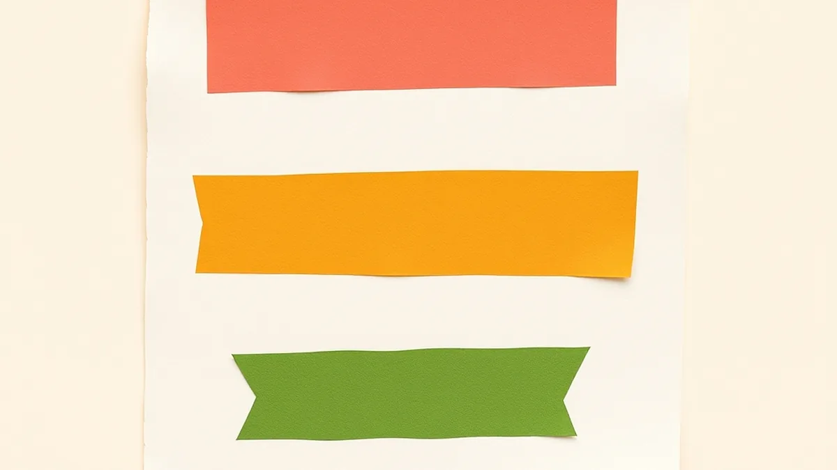 Colorful hand-labeled sorting cards arranged in two groups on a cream paper surface — supervised and unsupervised machine learning card sort for middle school