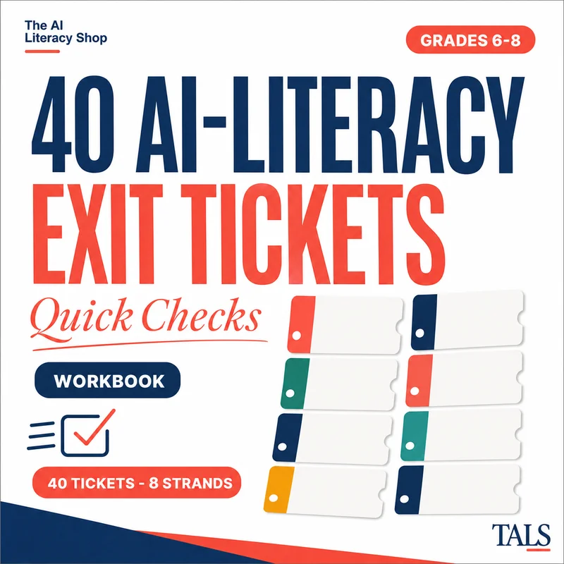 AI Exit Tickets Middle School cover