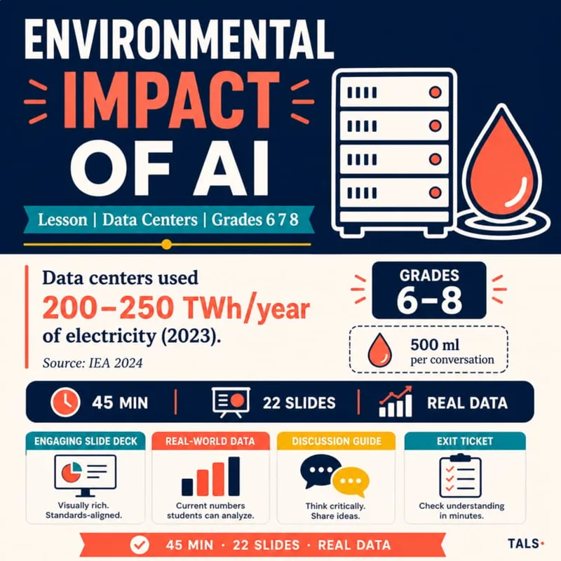 Environmental Impact of AI lesson cover