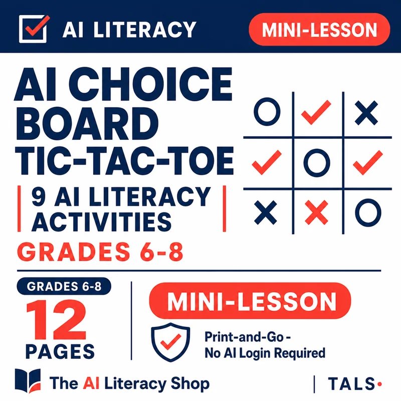 AI Choice Board Tic-Tac-Toe cover