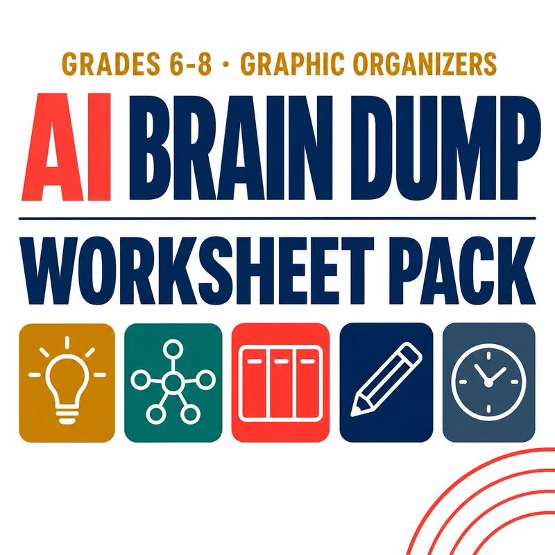 AI Brain Dump Worksheet Pack cover