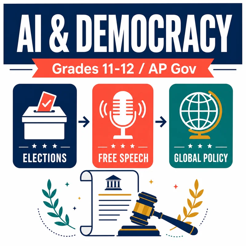 HS AI & Democracy AP Gov Lesson cover