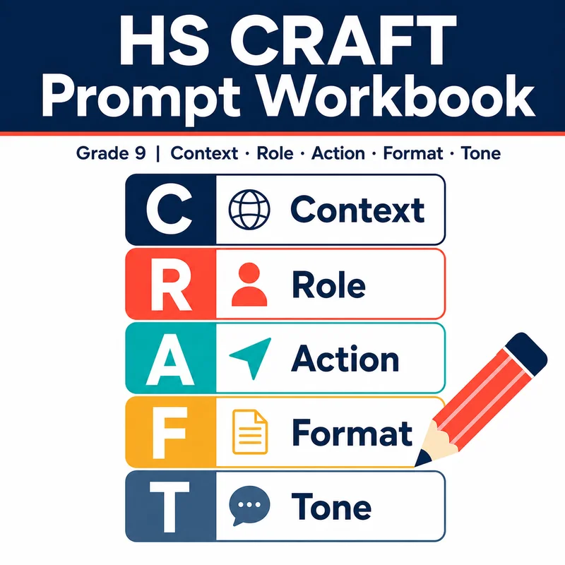 HS CRAFT Prompt Workbook Grade 9 cover