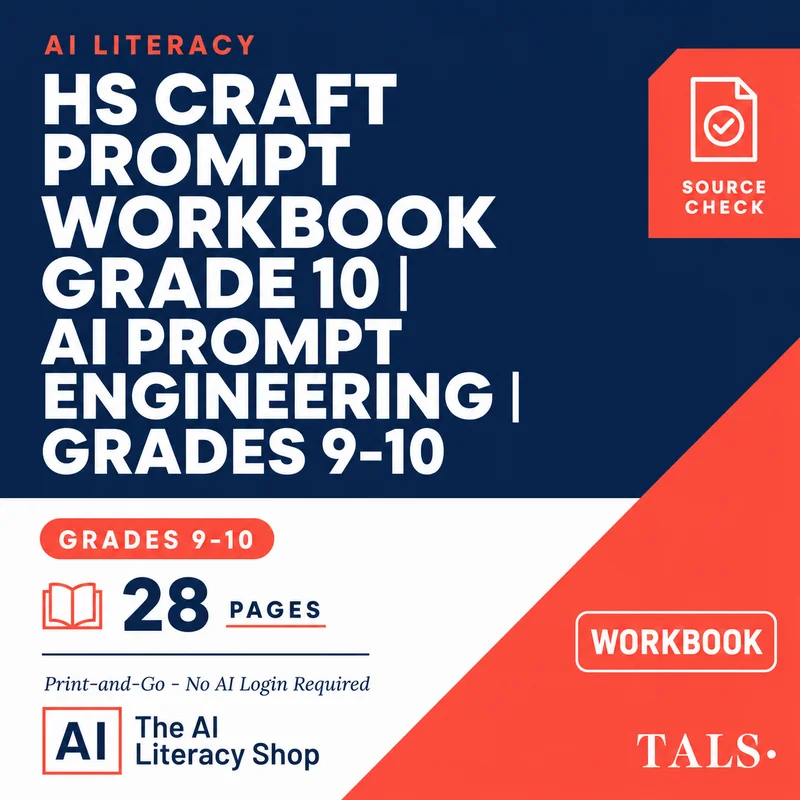 HS CRAFT Prompt Workbook Grade 10 cover
