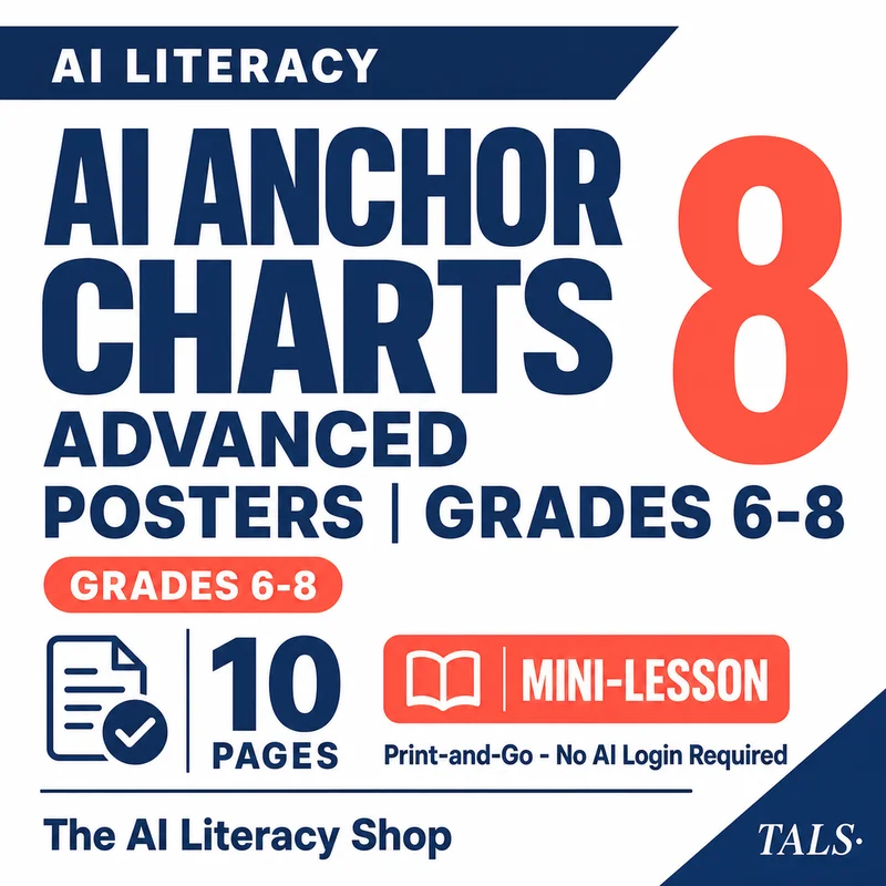 AI Anchor Charts 8 Advanced Posters cover