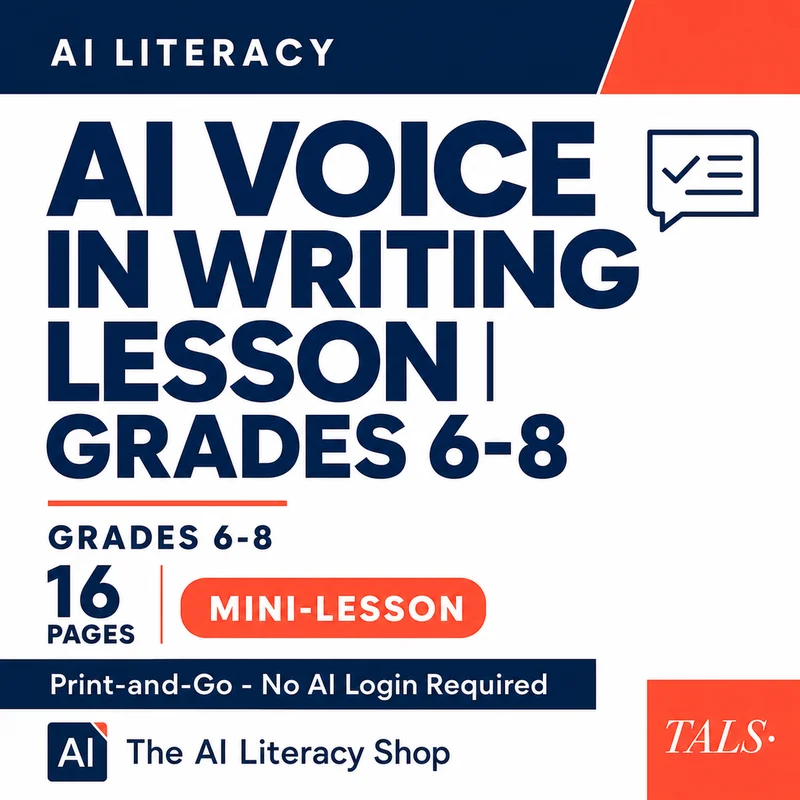 AI Voice in Writing Lesson cover