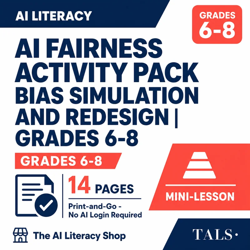AI Fairness Activity Pack Bias Simulation and Redesign cover