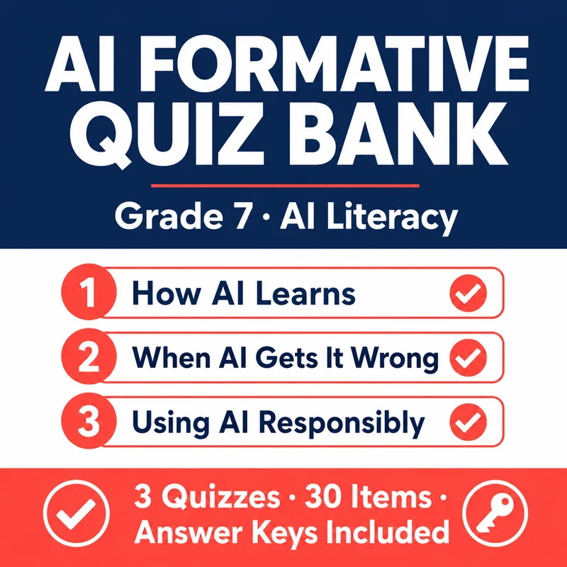 AI Formative Quiz Bank cover