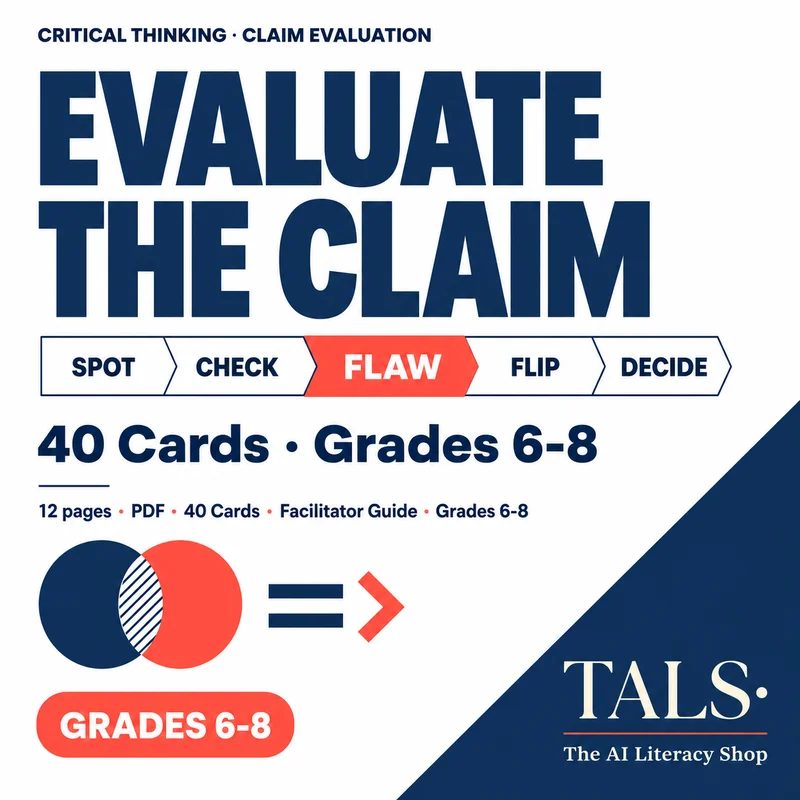 AI Critical Thinking Cards cover