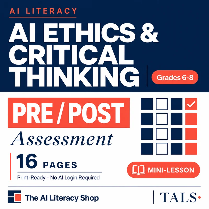 AI Ethics & Critical Thinking Pre/Post Assessment cover