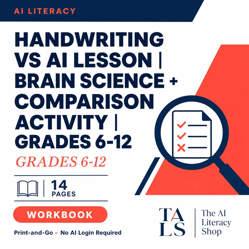 Handwriting vs AI Lesson cover