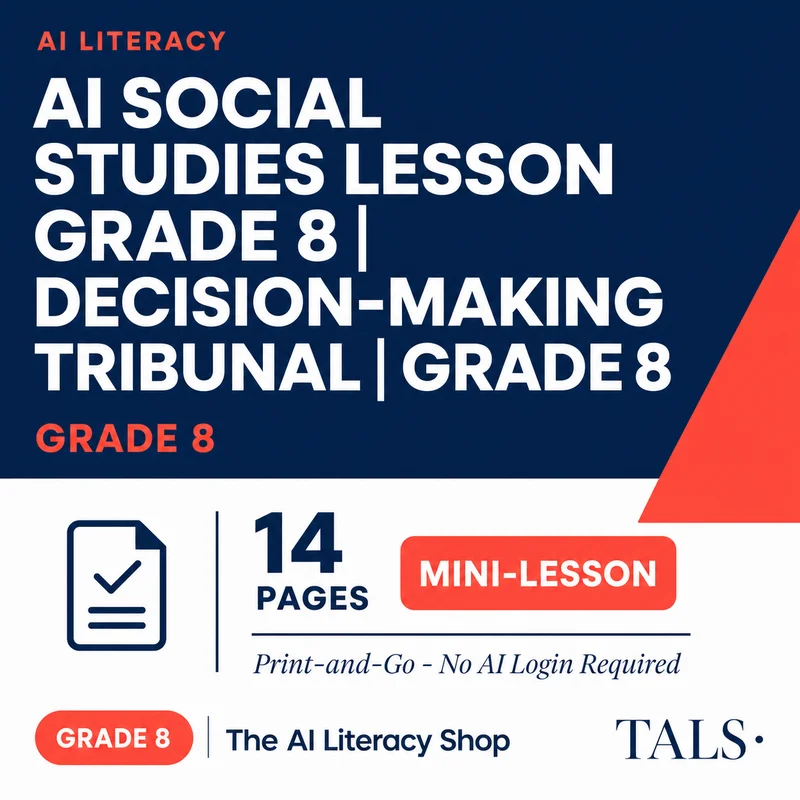 AI Social Studies Lesson Grade 8 cover
