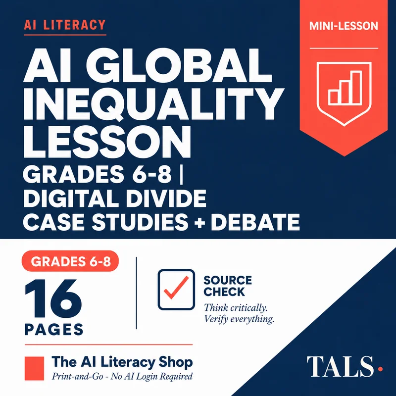 AI Global Inequality Lesson Grades 6-8 cover