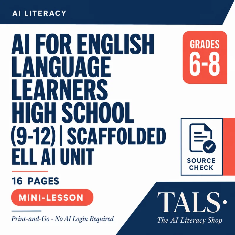 AI for English Language Learners High School (9-12) cover
