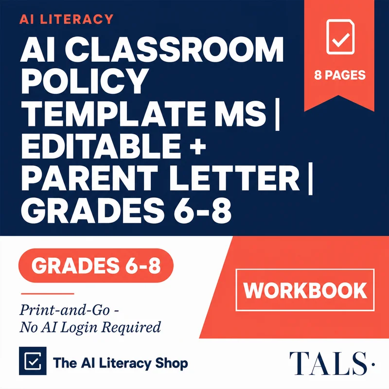 AI Classroom Policy Template MS cover
