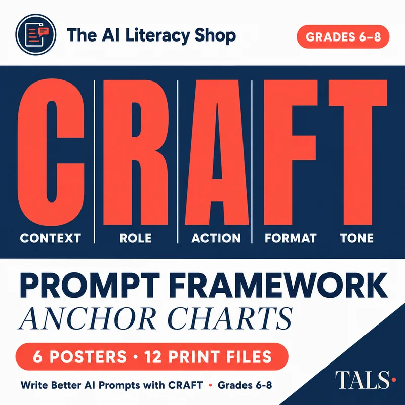CRAFT Prompt Framework Anchor Charts cover