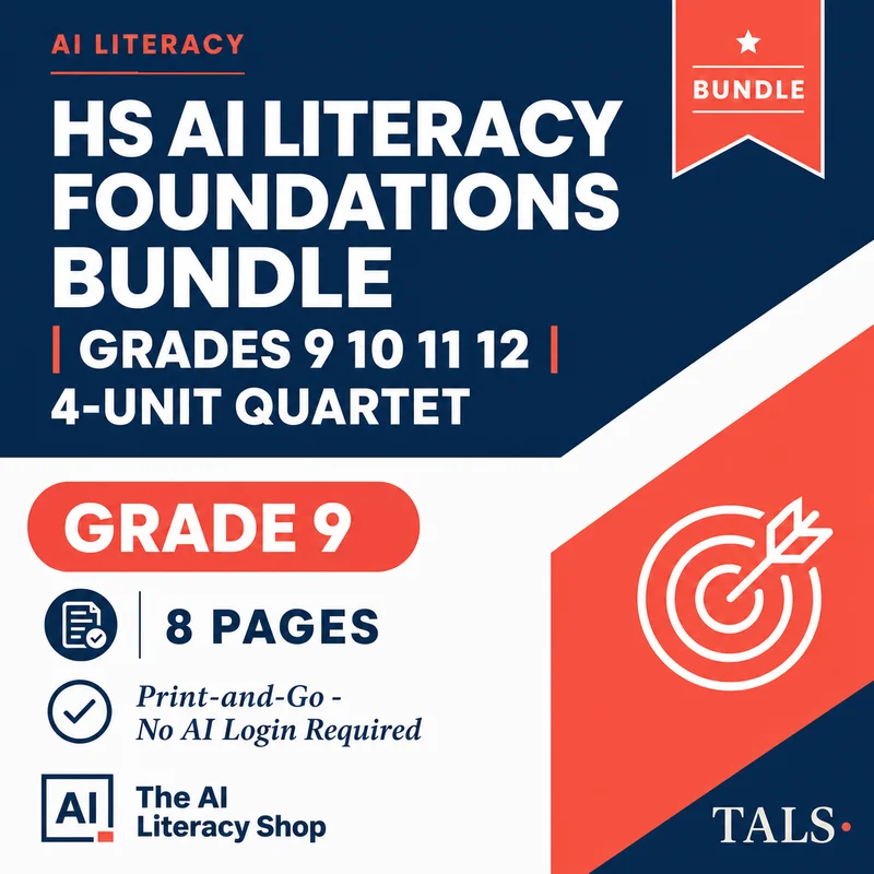 HS AI Literacy Foundations Bundle cover