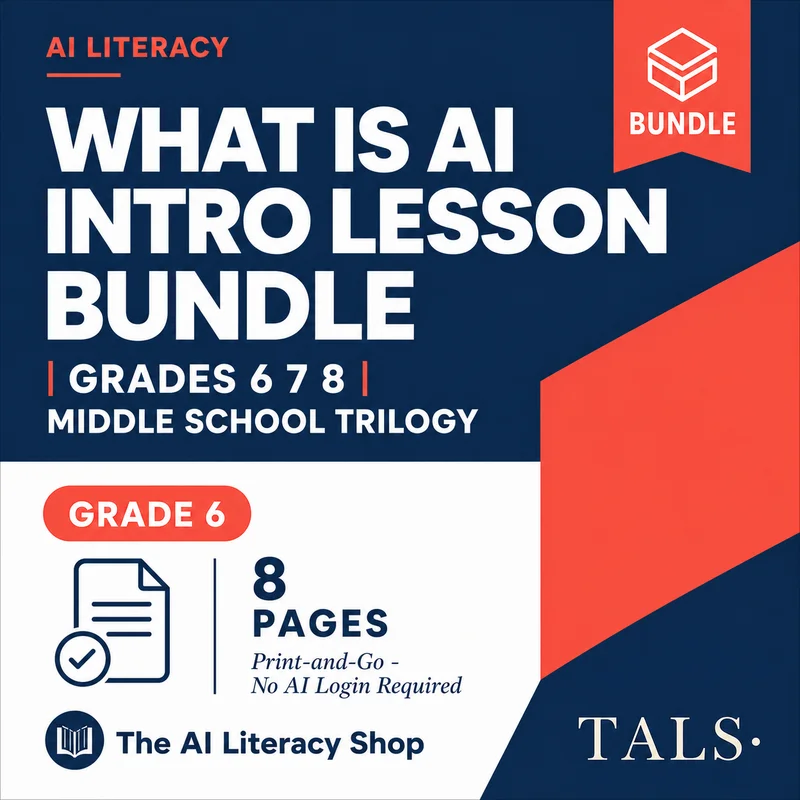 What Is AI Intro Lesson Bundle cover