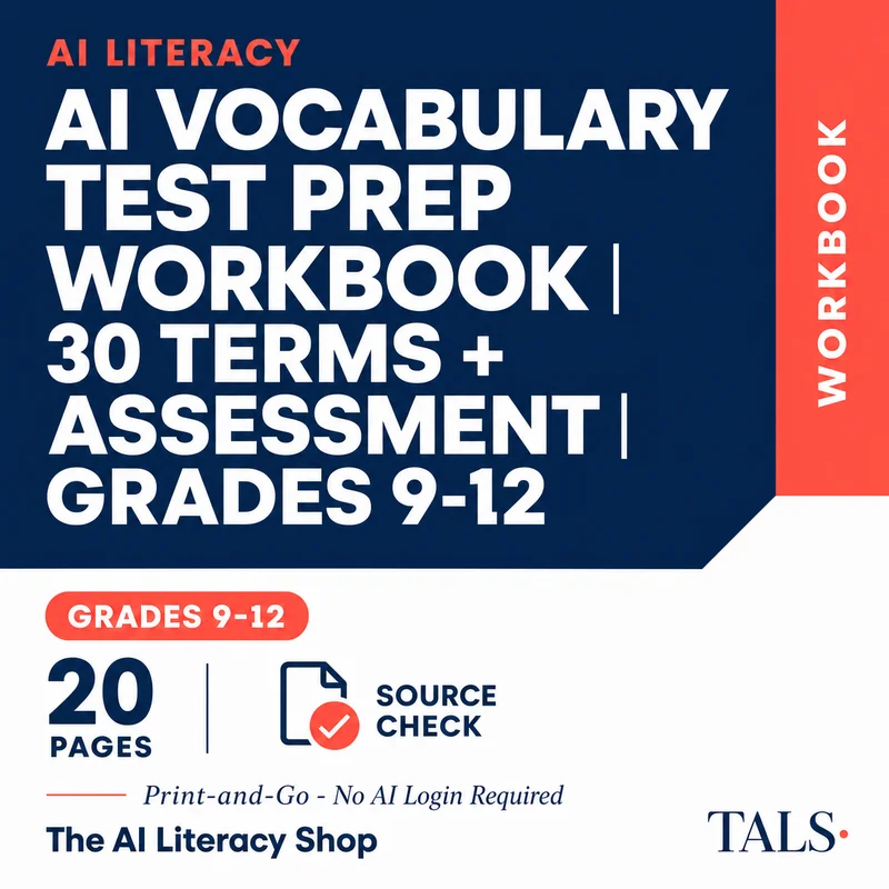 AI Vocabulary Test Prep Workbook cover