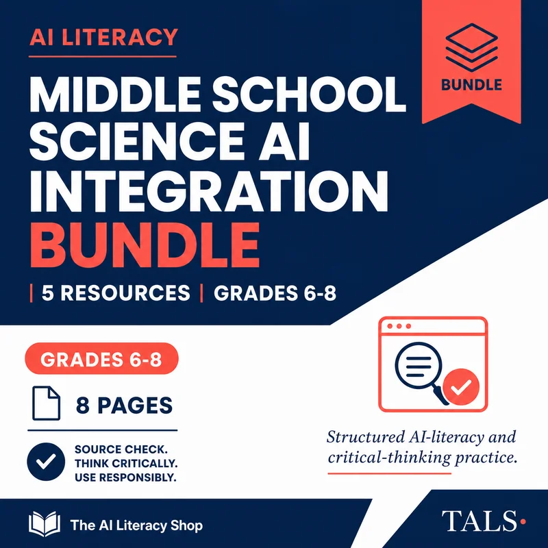 Middle School Science AI Integration Bundle cover