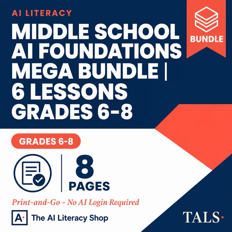 Middle School AI Foundations Mega Bundle cover