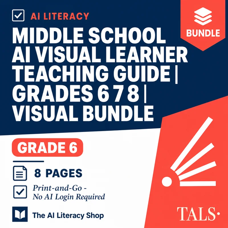Middle School AI Visual Learner Teaching Guide cover