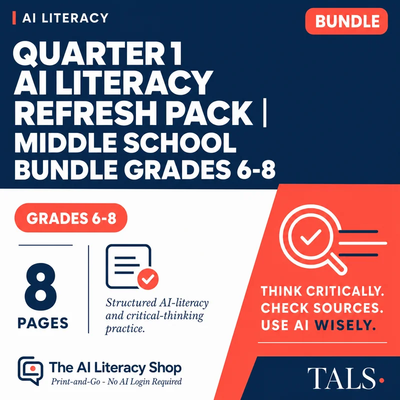 Quarter 1 AI Literacy Refresh Pack cover