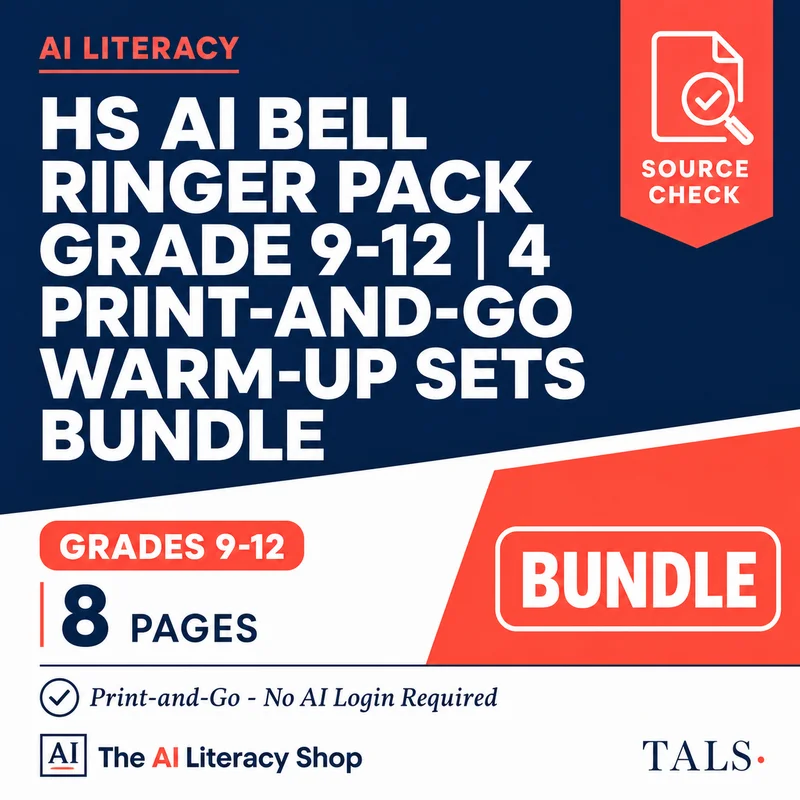 HS AI Bell Ringer Pack Grade 9-12 cover