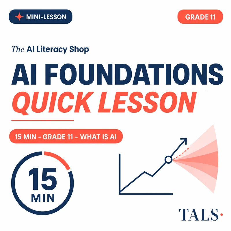 AI Foundations Quick Lesson Grade 11 cover