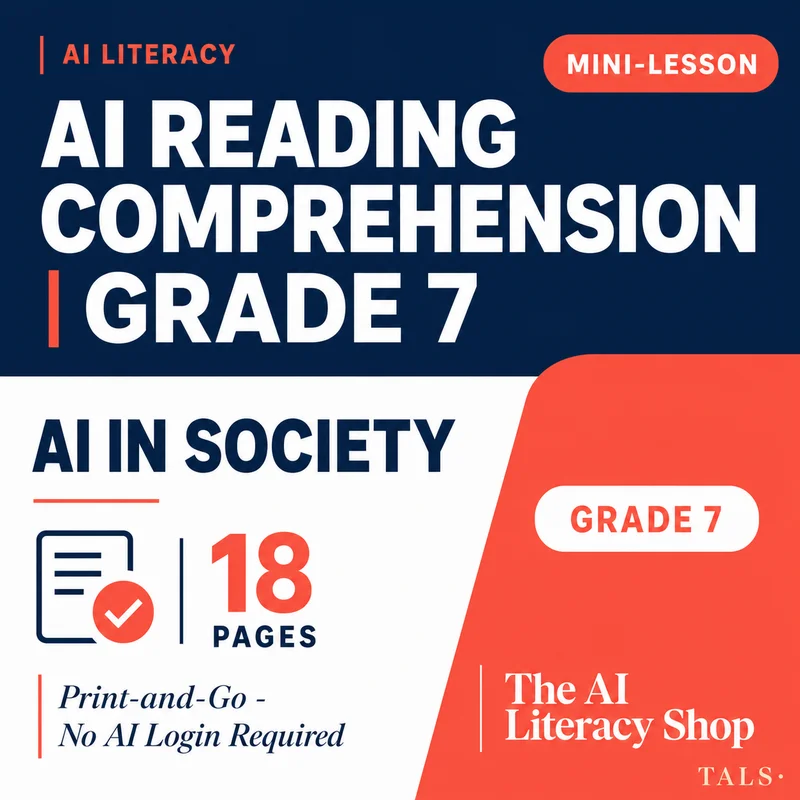 AI Reading Comprehension Grade 7 cover