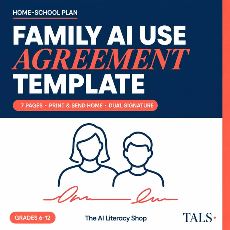 Family AI Use Agreement Template cover