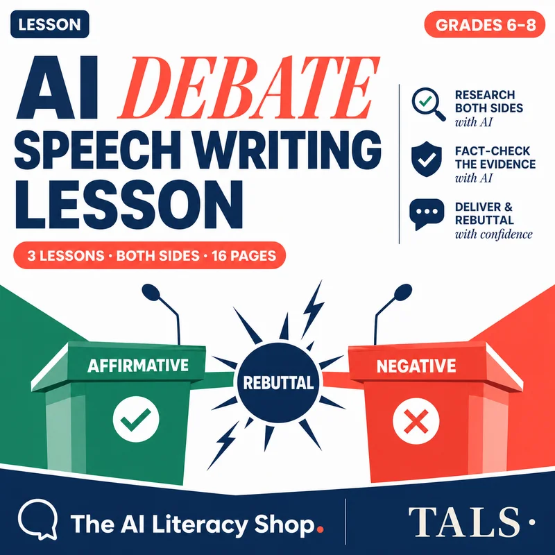 AI Debate Speech Writing Lesson cover
