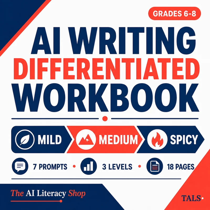 AI Writing Differentiated Worksheets cover
