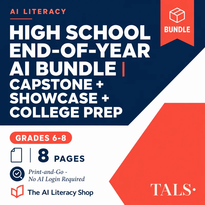 High School End-of-Year AI Bundle cover