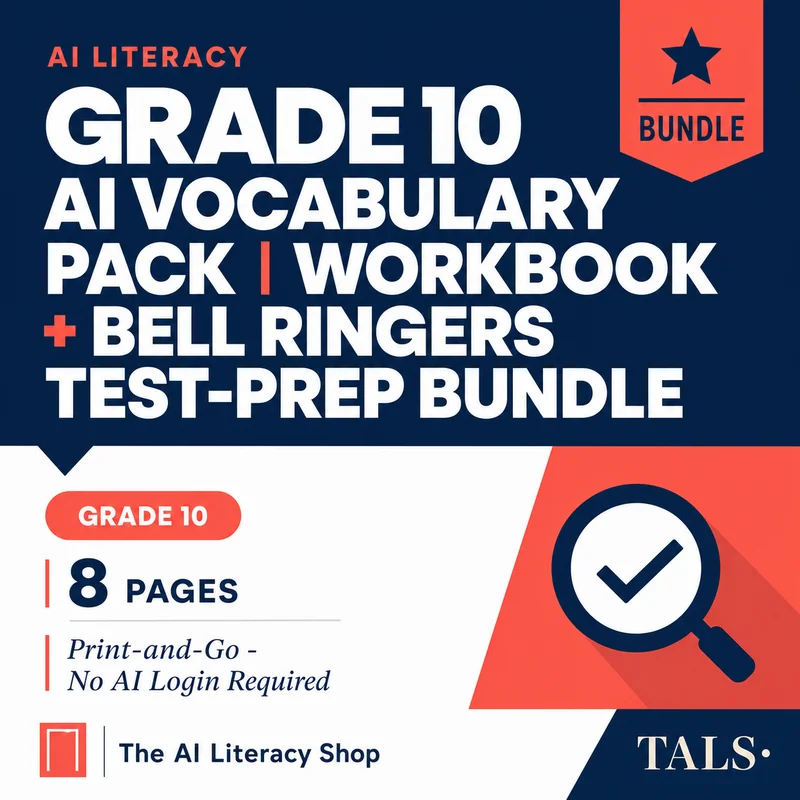 Grade 10 AI Vocabulary Pack cover