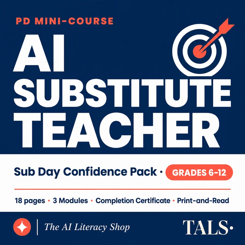 AI Substitute Teacher PD Mini-Course cover