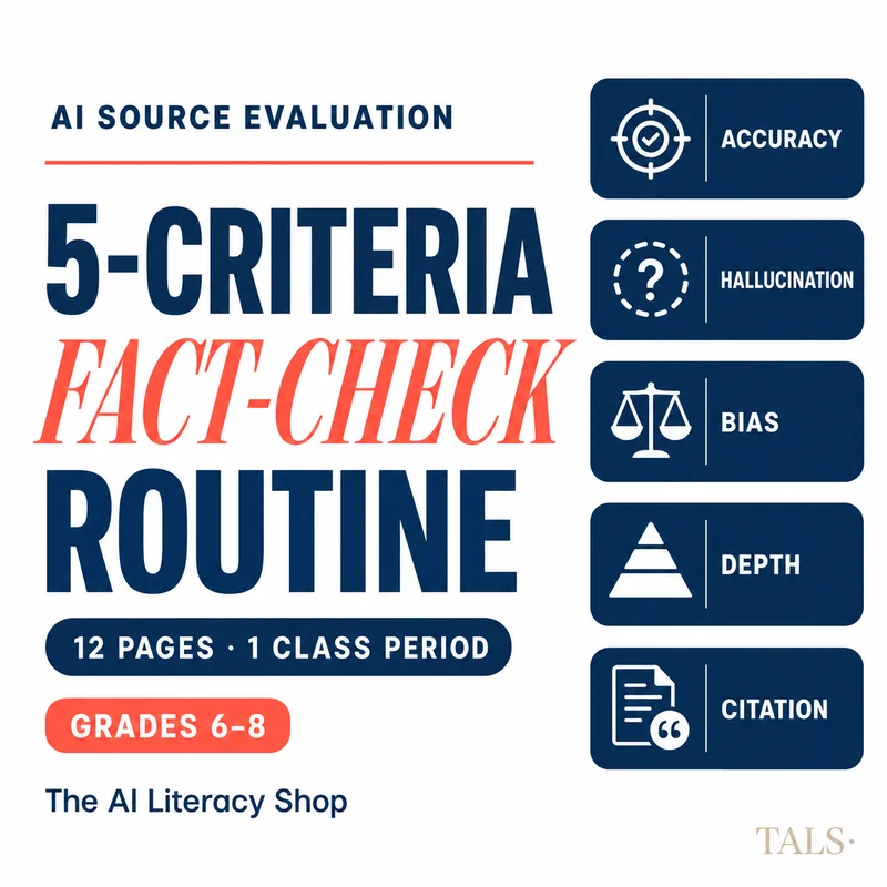 AI Output Evaluation Worksheet cover