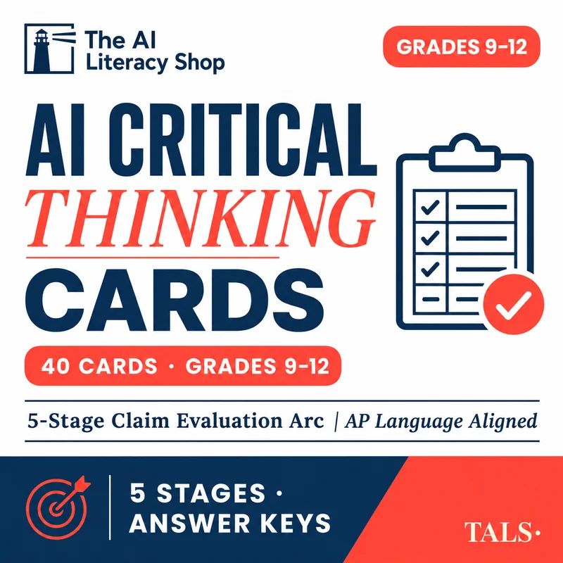 AI Critical Thinking Cards cover
