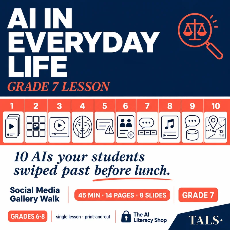 AI Everyday Life Lesson Grade 7 cover