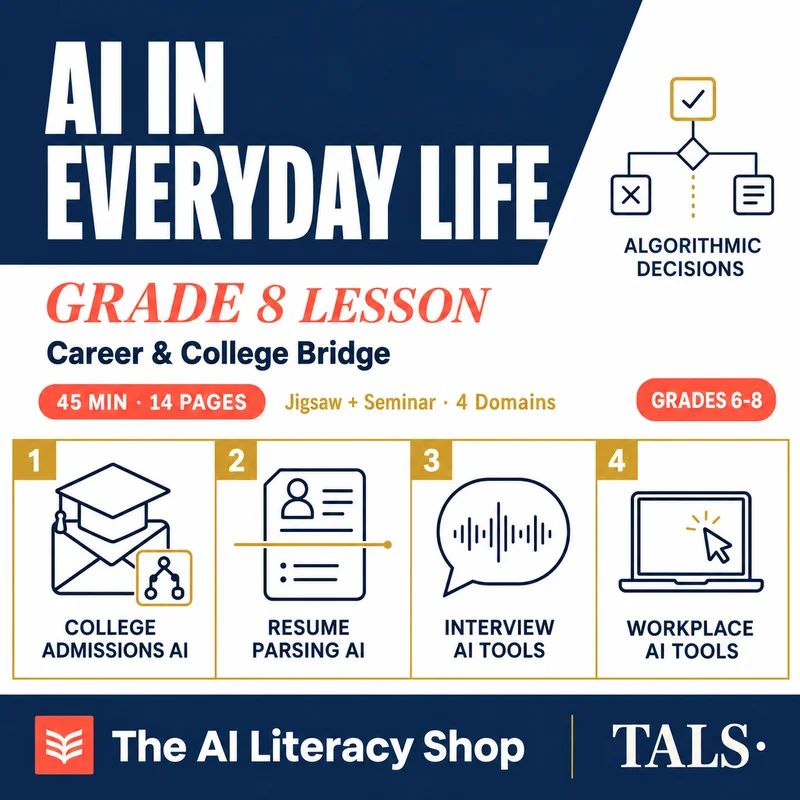 AI in Everyday Life Lesson Grade 8 cover