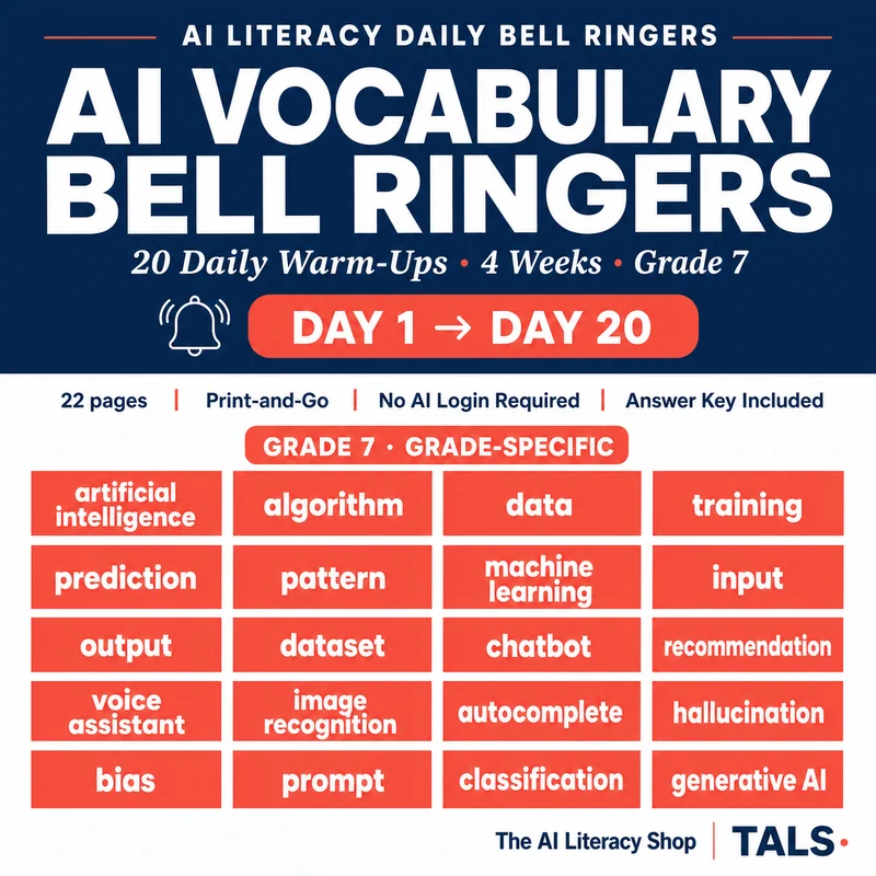 AI Vocabulary Bell Ringers cover