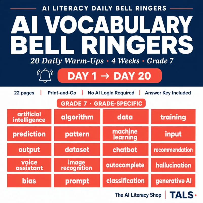 AI Vocabulary Bell Ringers cover