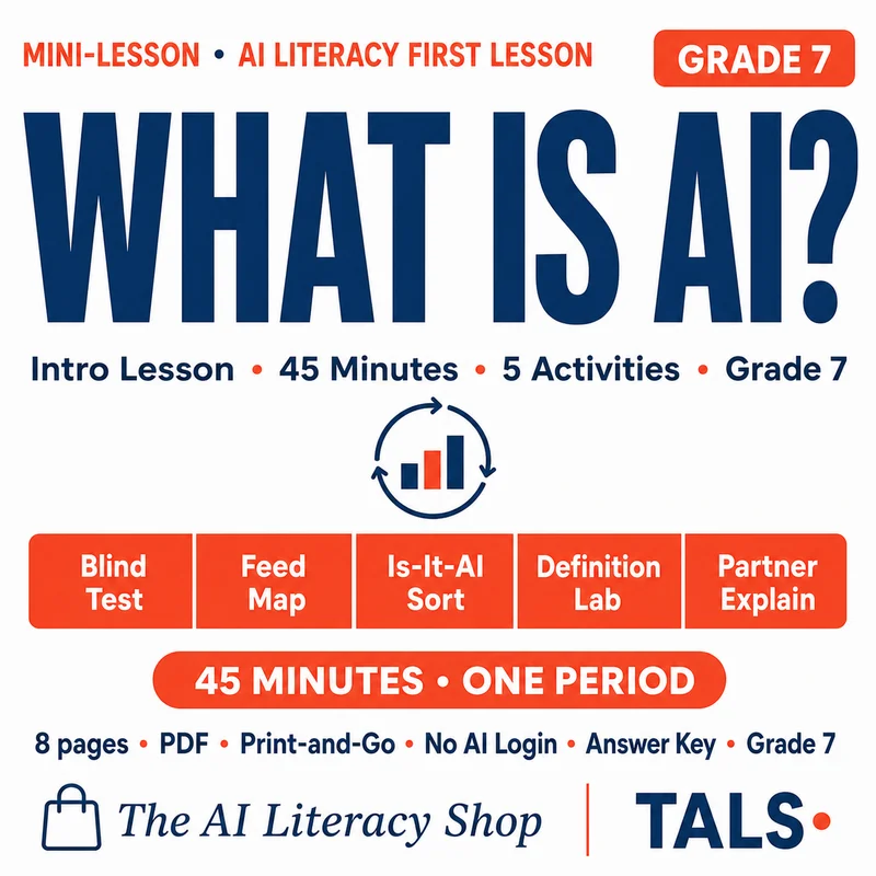 AI Intro Lesson Grade 7 cover