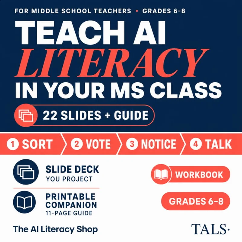 Teach AI Literacy in Your MS Class cover