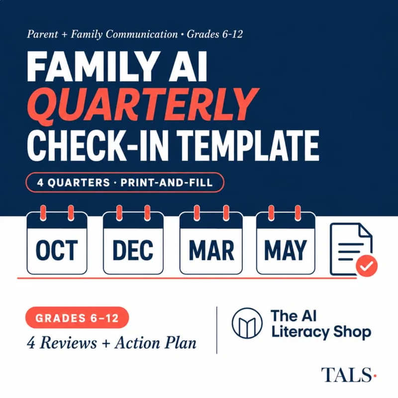Family AI Quarterly Check-In Template cover